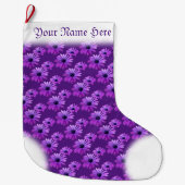 Grande Chaussette De Noël Daisy Stocking Noël Daisies Stocking Custom (Devant)