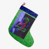 Grande Chaussette De Noël Dans la nuit Noël Stocking (Devant (Accrochage))