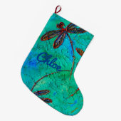 Grande Chaussette De Noël Danse Dragonfly (Devant (Accrochage))
