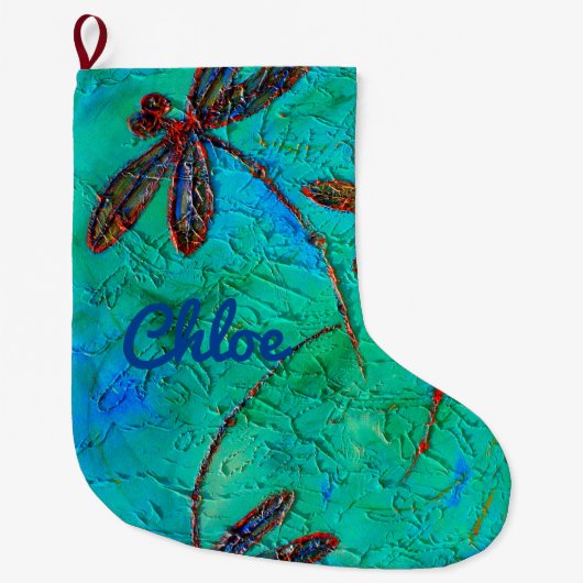 Grande Chaussette De Noël Danse Dragonfly (Devant)