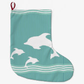 Grande Chaussette De Noël Dauphins (Devant)
