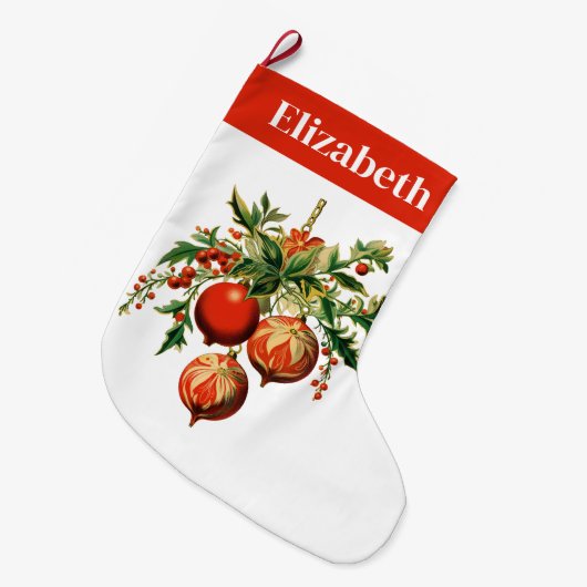 Grande Chaussette De Noël Décorations d'arbre de Noël Cool rétros (Devant (Accrochage))