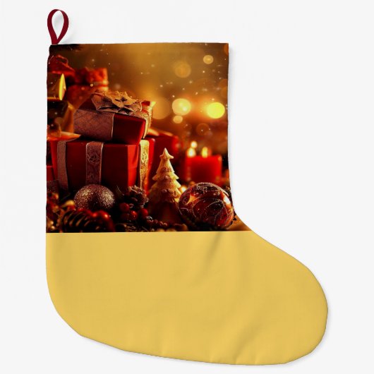 Grande Chaussette De Noël Décorations de Noël 3 (Devant)