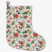 Grande Chaussette De Noël Décorations festives Noël (Devant)