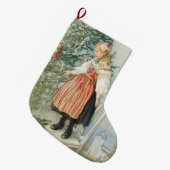 Grande Chaussette De Noël Décorer l'arbre de Noël - Carl Larsson (Devant (Accrochage))