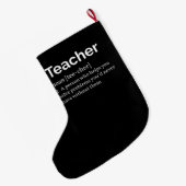 Grande Chaussette De Noël Définition de l'enseignant (Dos (Accrochage))
