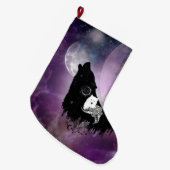 Grande Chaussette De Noël Des loups géniaux (Devant (Accrochage))