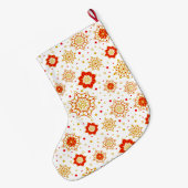 Grande Chaussette De Noël Design moderne rétro du milieu du siècle (Dos (Accrochage))