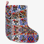 Grande Chaussette De Noël Design portugais (Devant)