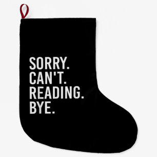 Grande Chaussette De Noël Désolé, impossible de lire au revoir les amateurs