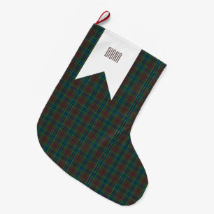 Grande Chaussette De Noël Diana Chasse Mode Princesse Tartan Plaid