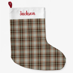 Grande Chaussette De Noël Diana robe Tartan Plaid Mode Princesse