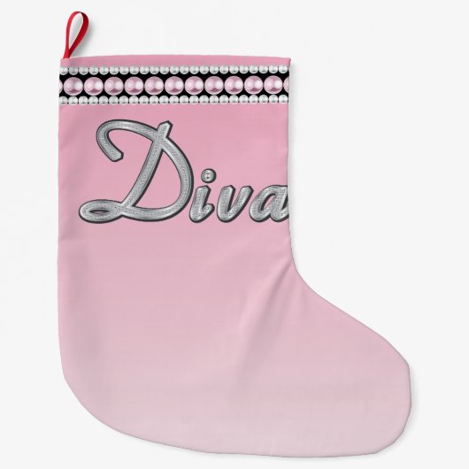 Grande Chaussette De Noël Diva Sparkle (Devant)