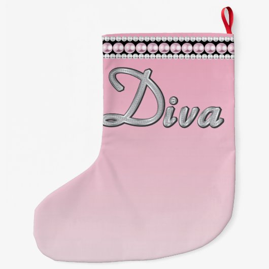 Grande Chaussette De Noël Diva Sparkle (Dos)
