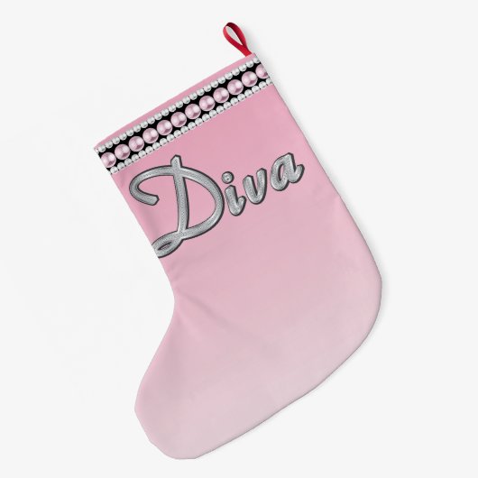 Grande Chaussette De Noël Diva Sparkle (Dos (Accrochage))