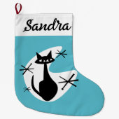 Grande Chaussette De Noël do-it-yourself Noël Stocker - Age atomique Cat Sta (Devant)