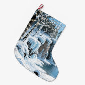 Grande Chaussette De Noël Door County  Wisconsin Winter Christmas  (Devant (Accrochage))