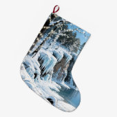 Grande Chaussette De Noël Door County  Wisconsin Winter Christmas  (Devant (Accrochage))