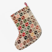 Grande Chaussette De Noël Double surface composée X (Dos (Accrochage))