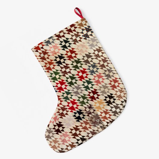 Grande Chaussette De Noël Double surface composée X (Dos (Accrochage))