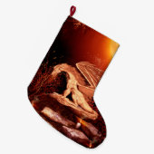 Grande Chaussette De Noël Dragon merveilleux (Devant (Accrochage))