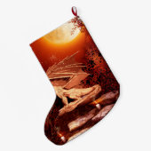 Grande Chaussette De Noël Dragon merveilleux (Dos (Accrochage))