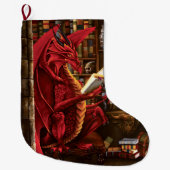 Grande Chaussette De Noël Dragon Podcast Library (Devant)
