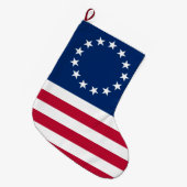Grande Chaussette De Noël Drapeau Betsy Ross (Devant (Accrochage))