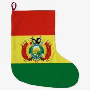 Grande Chaussette De Noël Drapeau de Bolivie