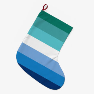 Grande Chaussette De Noël Drapeau de la fierté masculine gay
