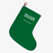 Grande Chaussette De Noël Drapeau de l'Arabie saoudite (Devant (Accrochage))