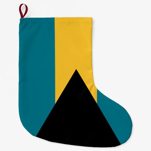 Grande Chaussette De Noël Drapeau des Bahamas (Devant)