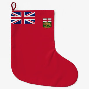Grande Chaussette De Noël Drapeau du Manitoba