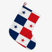 Grande Chaussette De Noël Drapeau du Panama (Devant (Accrochage))