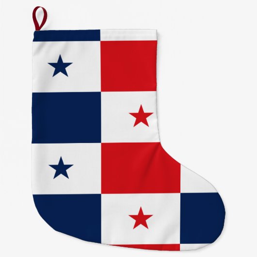 Grande Chaussette De Noël Drapeau du Panama (Devant)