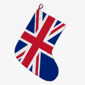 Grande Chaussette De Noël Drapeau du Royaume-Uni Union Jack (Devant (Accrochage))