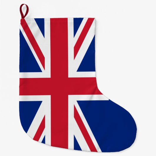 Grande Chaussette De Noël Drapeau du Royaume-Uni Union Jack (Devant)