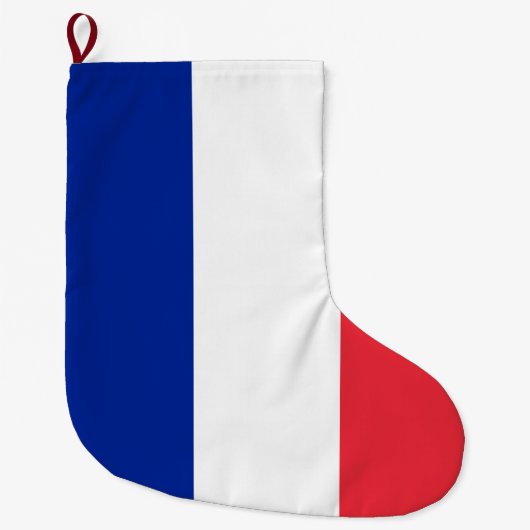 Grande Chaussette De Noël Drapeau français (France) (Devant)