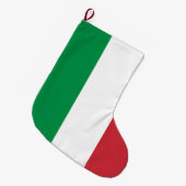 Grande Chaussette De Noël Drapeau italien (Italie) (Devant (Accrochage))