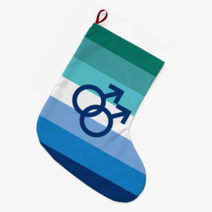 Grande Chaussette De Noël Drapeau MLM Gay Male Pride
