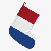 Grande Chaussette De Noël Drapeau néerlandais (Devant (Accrochage))