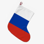 Grande Chaussette De Noël Drapeau russe (Russie) (Devant (Accrochage))