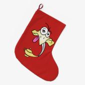 Grande Chaussette De Noël Drôle génie (Devant (Accrochage))