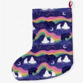 Grande Chaussette De Noël Éclairage du Nord (Dos)