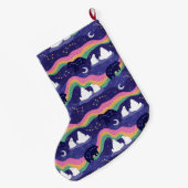 Grande Chaussette De Noël Éclairage du Nord (Dos (Accrochage))