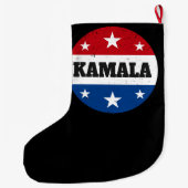 Grande Chaussette De Noël Élection de Kamala Harris 2024 V (Dos)