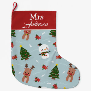 Grande Chaussette De Noël Élégant joyeux Noël M. et Mme Couple