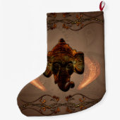 Grande Chaussette De Noël Éléphant d'Asie (Dos)