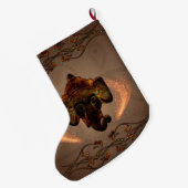 Grande Chaussette De Noël Éléphant d'Asie (Dos (Accrochage))
