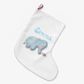 Grande Chaussette De Noël Elevage de Noël personnalisé (Devant (Accrochage))